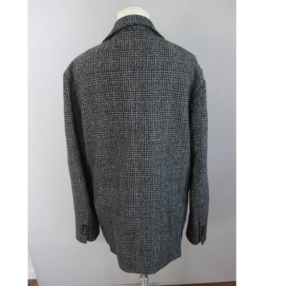 Taylor Stitch Sport Coat 40 Grey Glen Plaid Wool Blazer Men Jacket 2 Button